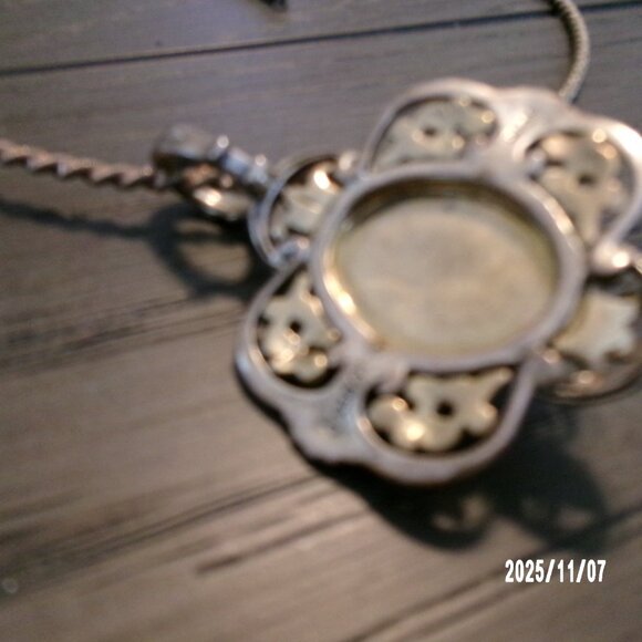 Carolyn Pollack Relios 925 Sterling & Brass 2" Labradorite Pendant 28g & Chain - Picture 6 of 12